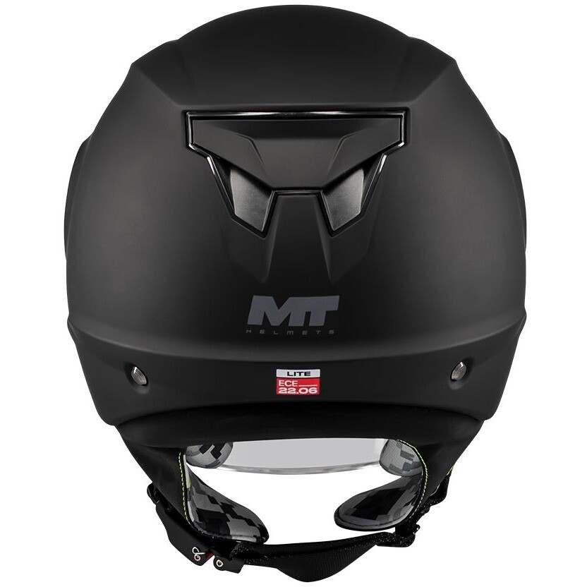 MT Helmets LITE PURE A1 Kinder-Jet-Motorradhelm, Mattschwarz