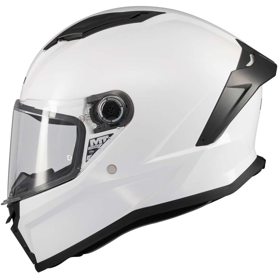 MT Helmets STINGER 2 KIDS PURE A0 Integralhelm für Kinder, Glänzendes Perlweiß