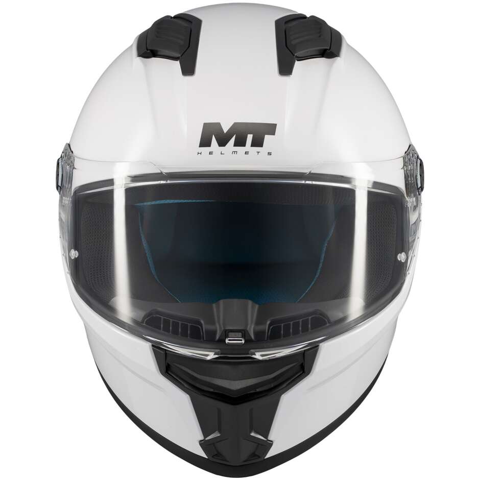 MT Helmets STINGER 2 KIDS PURE A0 Integralhelm für Kinder, Glänzendes Perlweiß