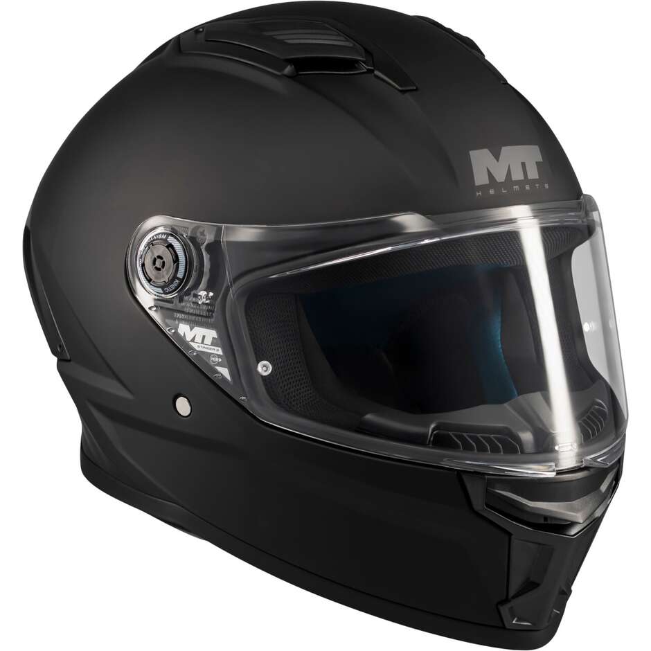 Mt Helmets STINGER 2 KIDS PURE A1 Full Face Motorcycle Helmet for Kids, Matte Black