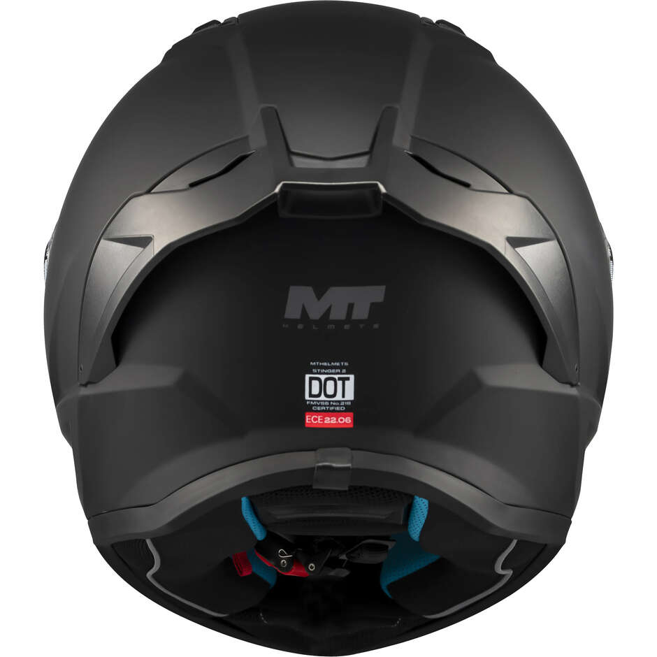 Mt Helmets STINGER 2 PURE A1 Full Face Motorcycle Helmet, Matte Black