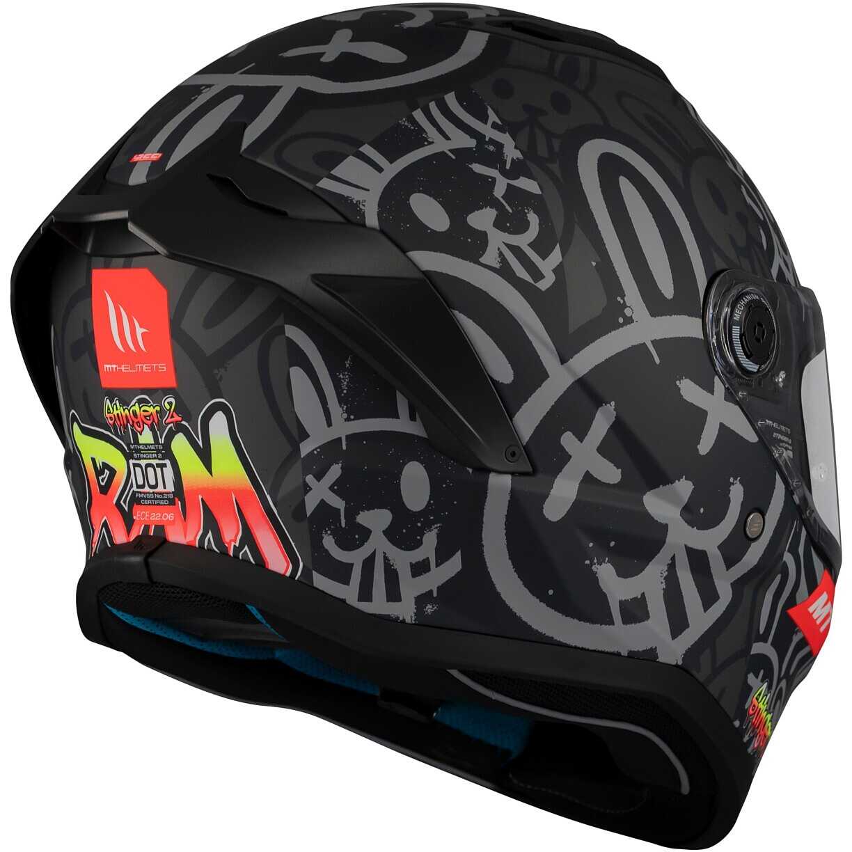Mt Helmets STINGER 2 RAM F1 Integral Motorcycle Helmet For Sale