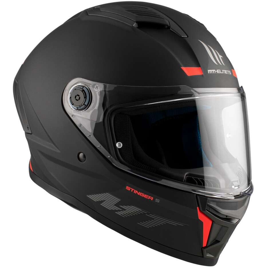 Mt Helmets STINGER 2 SOLID A1 Integralhelm Motorrad Mattschwarz
