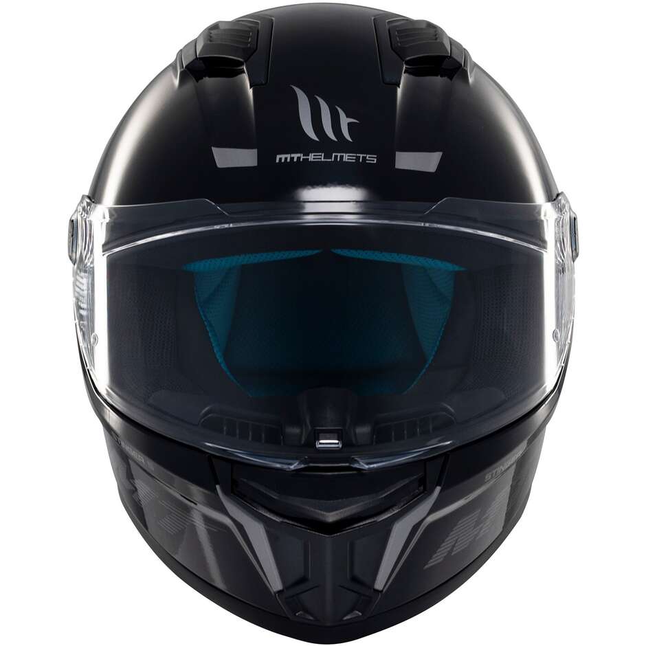 Mt Helmets STINGER 2 SOLID A11 Full Face Motorcycle Helmet Matt Black