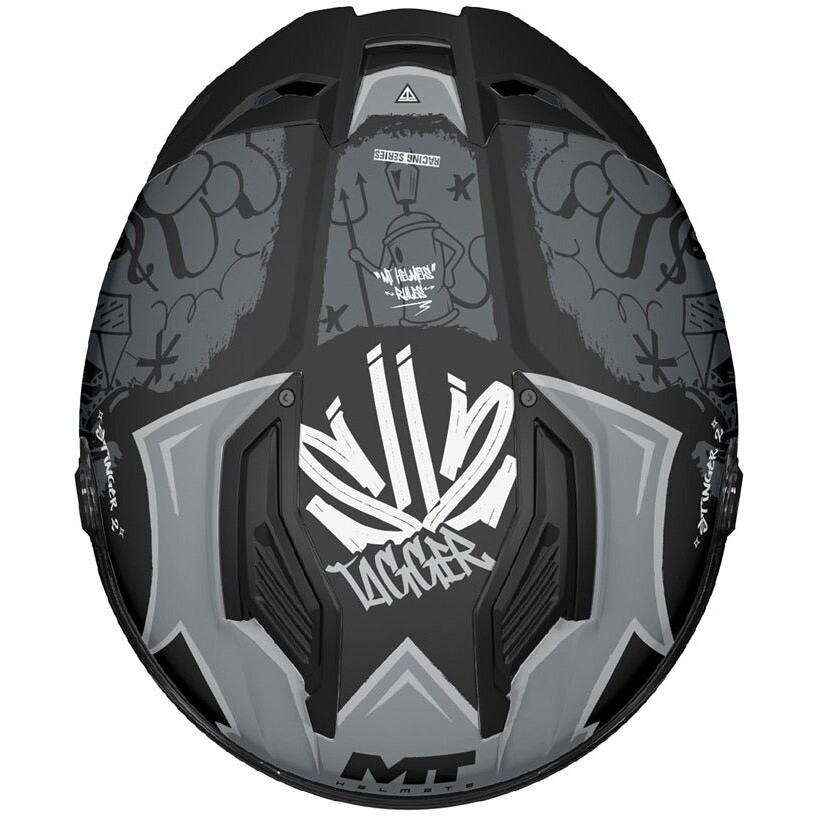 MT Helmets STINGER 2 TAGGER B2 Integralhelm, Mattschwarz