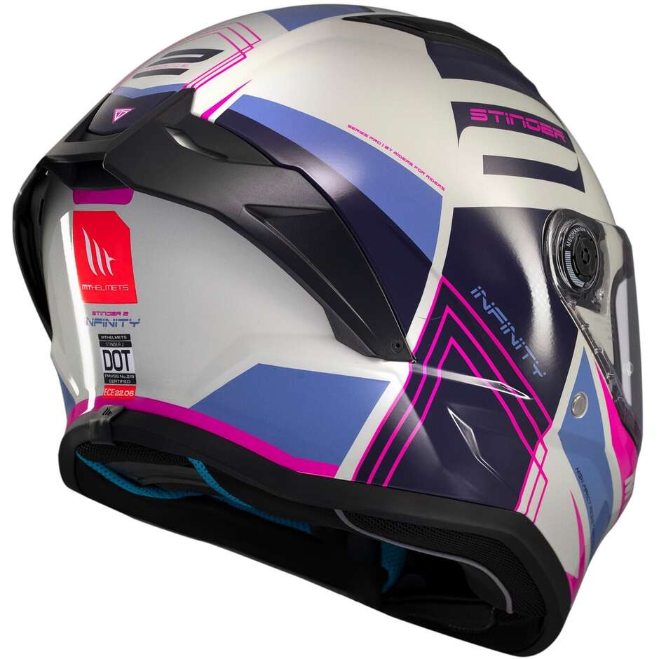 Mt Helmets STINGER 2 TRON C8 Full Face Motorcycle Helmet Glossy