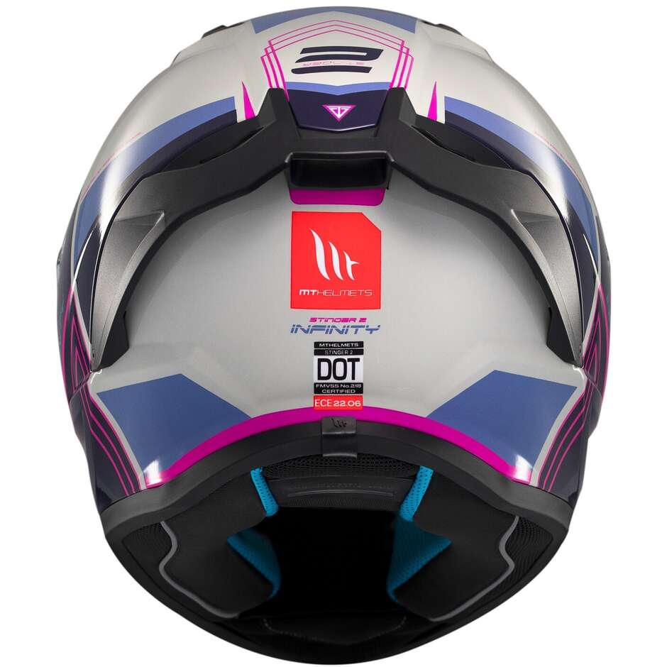 Mt Helmets STINGER 2 TRON C8 Full Face Motorcycle Helmet Glossy
