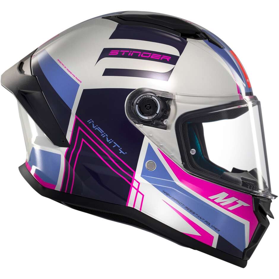 Mt Helmets STINGER 2 TRON C8 Full Face Motorcycle Helmet Glossy