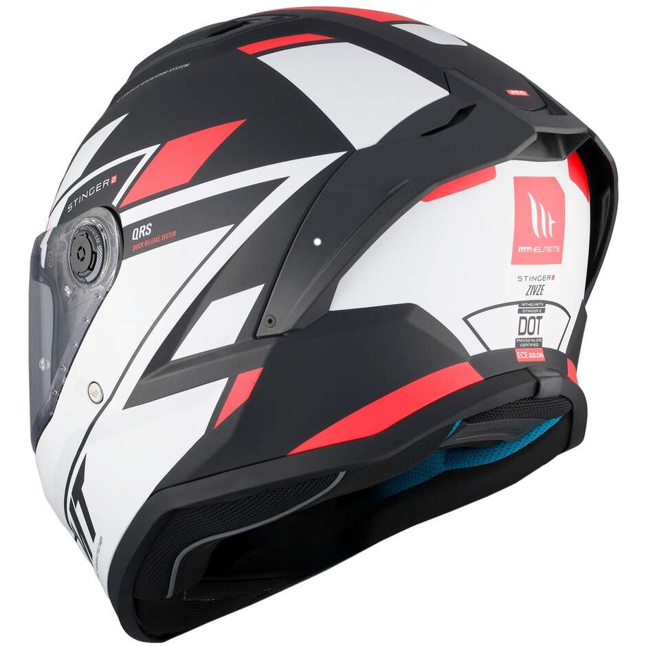 Mt Helmets STINGER 2 ZIVZE B5 Matt Full Face Motorcycle Helmet