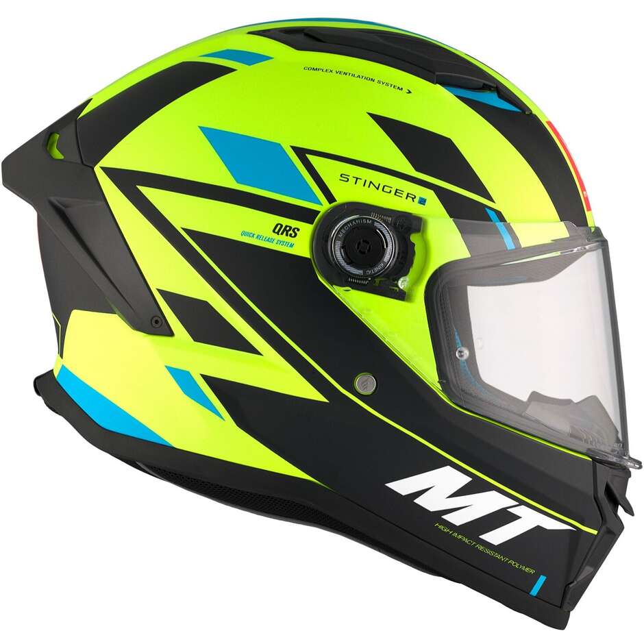 Mt Helmets STINGER 2 ZIVZE C3 Matt Integralhelm Motorrad