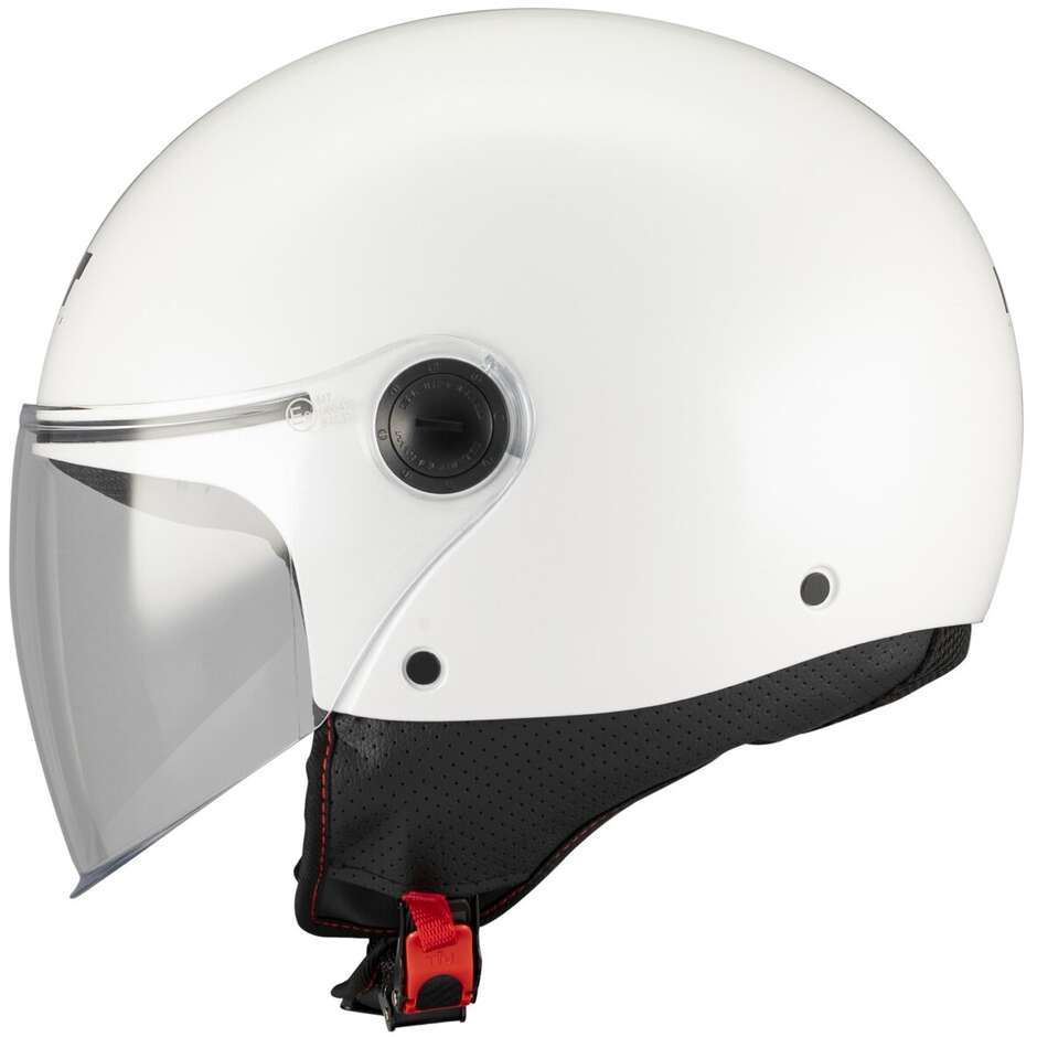 MT Helmets Street S Pure A0 Jet Motorradhelm, Glanzweiß
