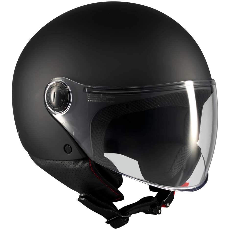 Mt Helmets STREET S PURE A1 Matt Black Motorcycle Jet Helmet