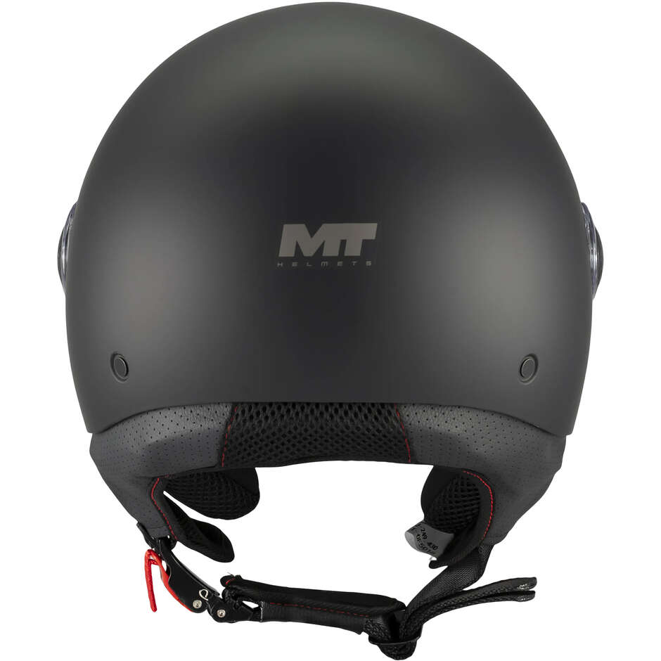 Mt Helmets STREET S PURE A1 Matt Black Motorcycle Jet Helmet