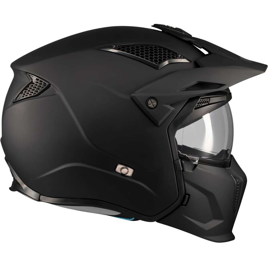 MT Helmets STREETFIGHTER SV S PURE A1 Modular-Motorradhelm, Mattschwarz