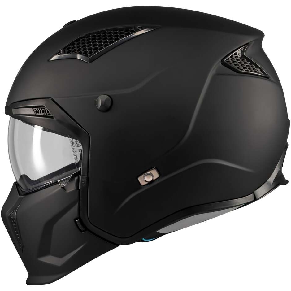 MT Helmets STREETFIGHTER SV S PURE A1 Modular-Motorradhelm, Mattschwarz