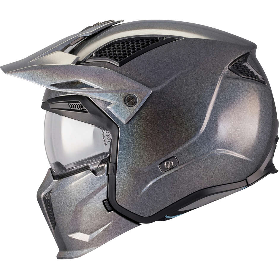 MT Helmets STREETFIGHTER SV S SPECIAL PURE T2 Modular Helmet, Glossy Grey