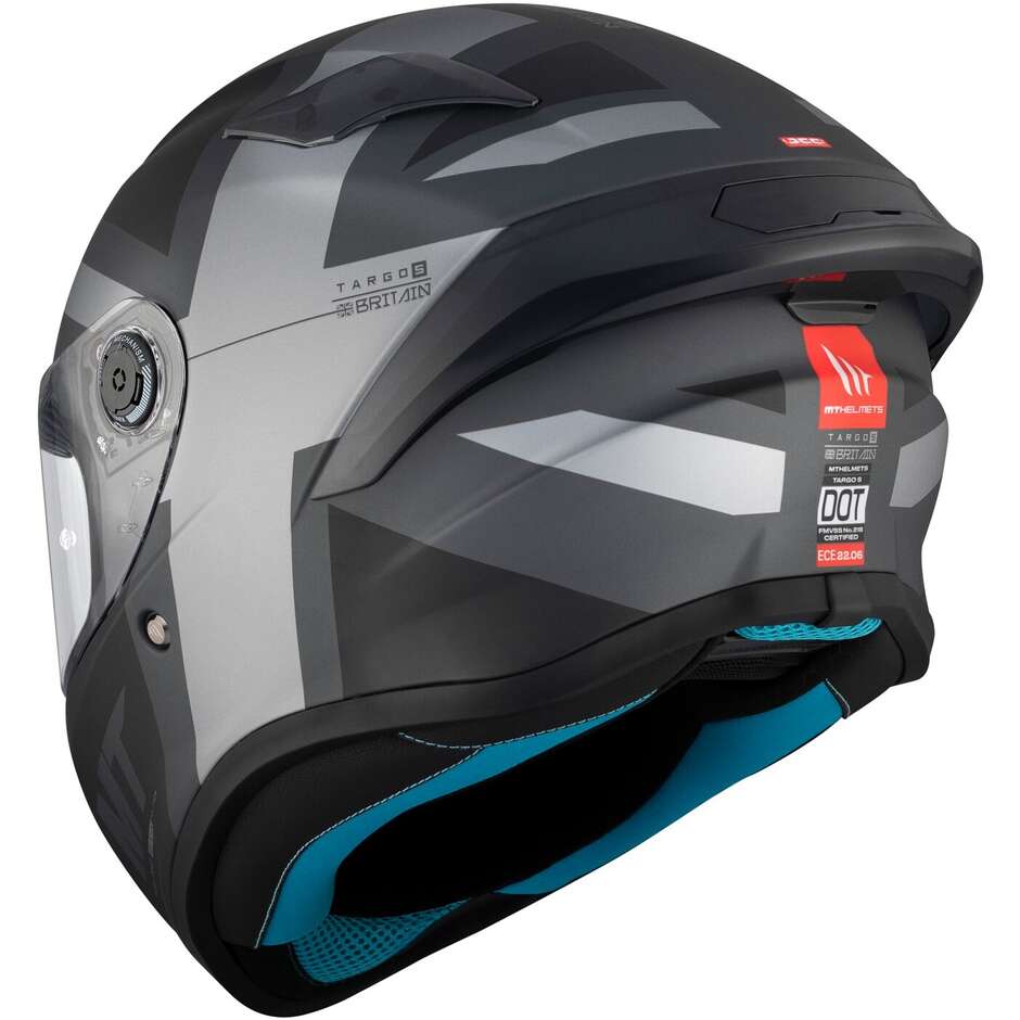 Mt Helmets TARGO S BRITAIN C2 Matt Full Face Motorcycle Helmet