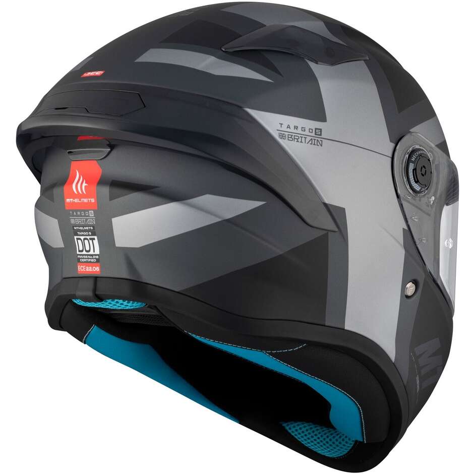 Mt Helmets TARGO S BRITAIN C2 Matt Full Face Motorcycle Helmet
