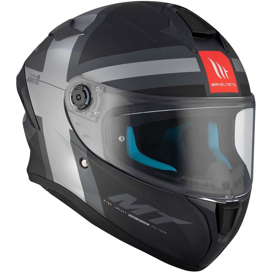 Mt Helmets TARGO S BRITAIN C2 Matt Full Face Motorcycle Helmet