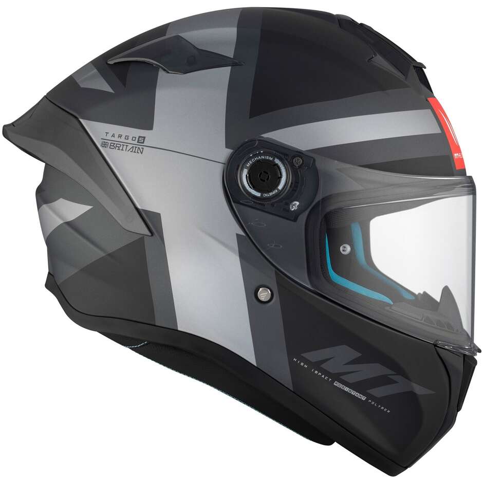 Mt Helmets TARGO S BRITAIN C2 Matt Full Face Motorcycle Helmet