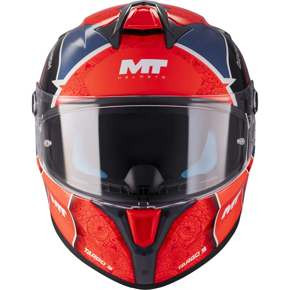MT Helmets TARGO S DÄNISCHER 26. SAISON C5 Replika Integralhelm Glänzend Blau