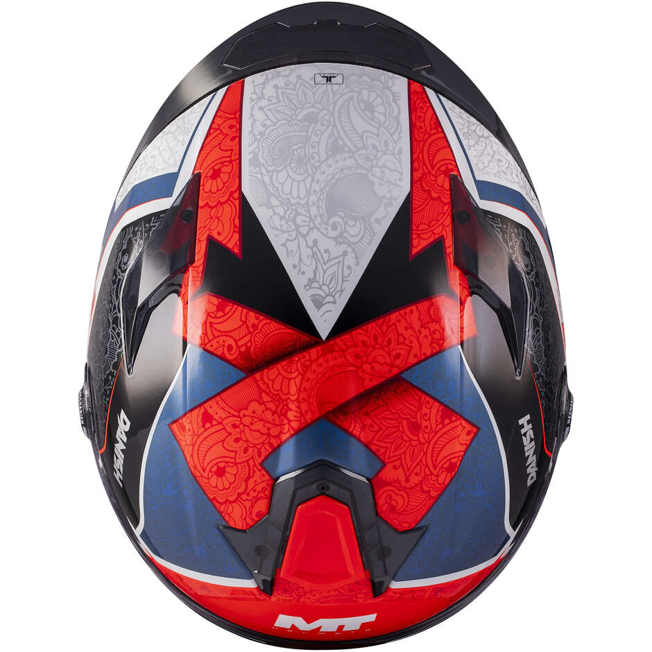 MT Helmets TARGO S DÄNISCHER 26. SAISON C5 Replika Integralhelm Glänzend Blau