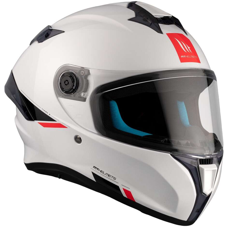 Mt Helmets TARGO S SOLID A0 Integralhelm Motorradhelm Perlglanz Weiß