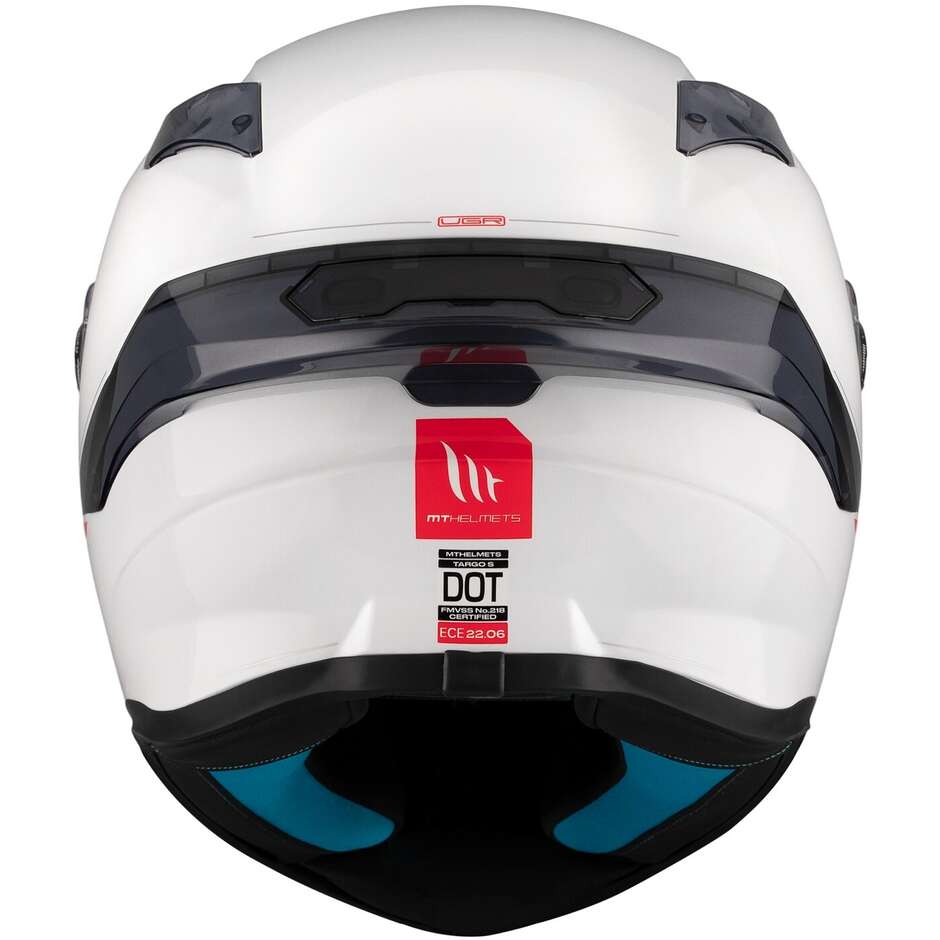 Mt Helmets TARGO S SOLID A0 Integralhelm Motorradhelm Perlglanz Weiß