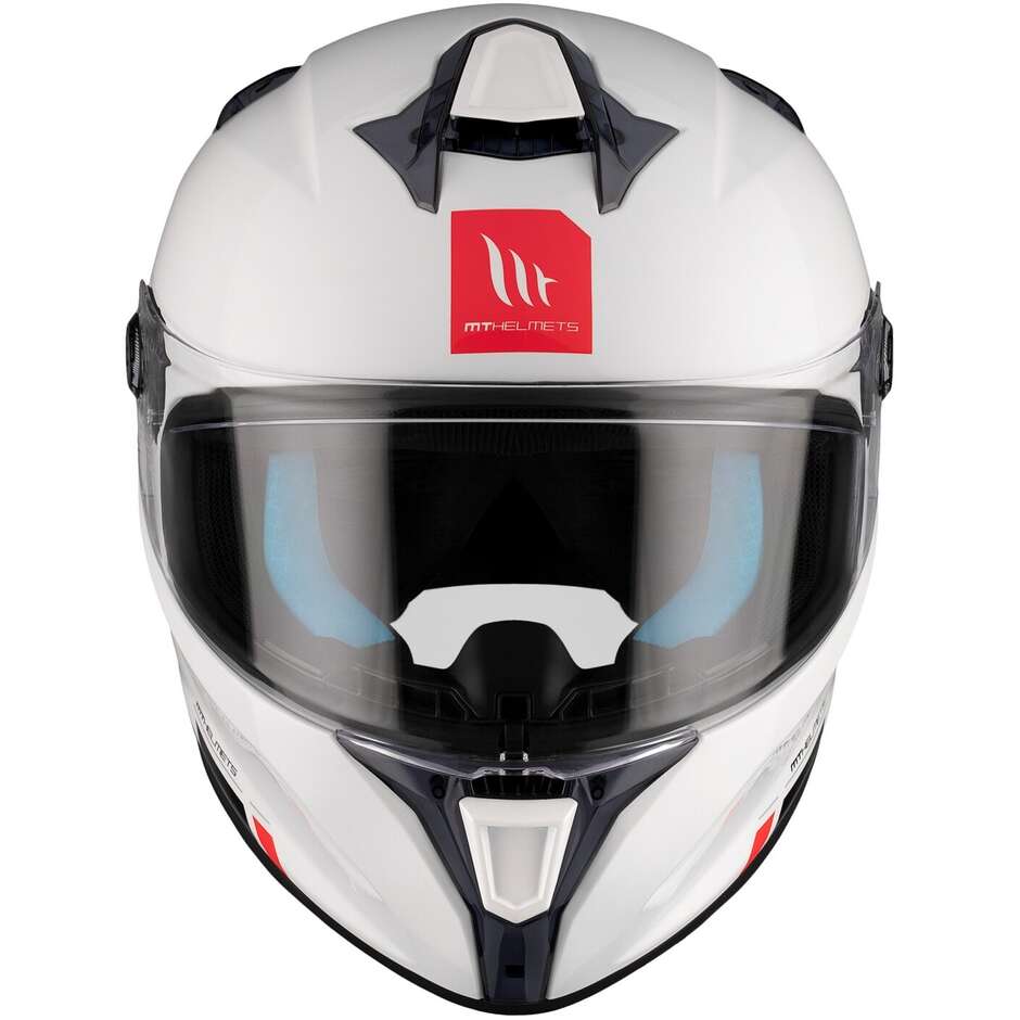Mt Helmets TARGO S SOLID A0 Integralhelm Motorradhelm Perlglanz Weiß