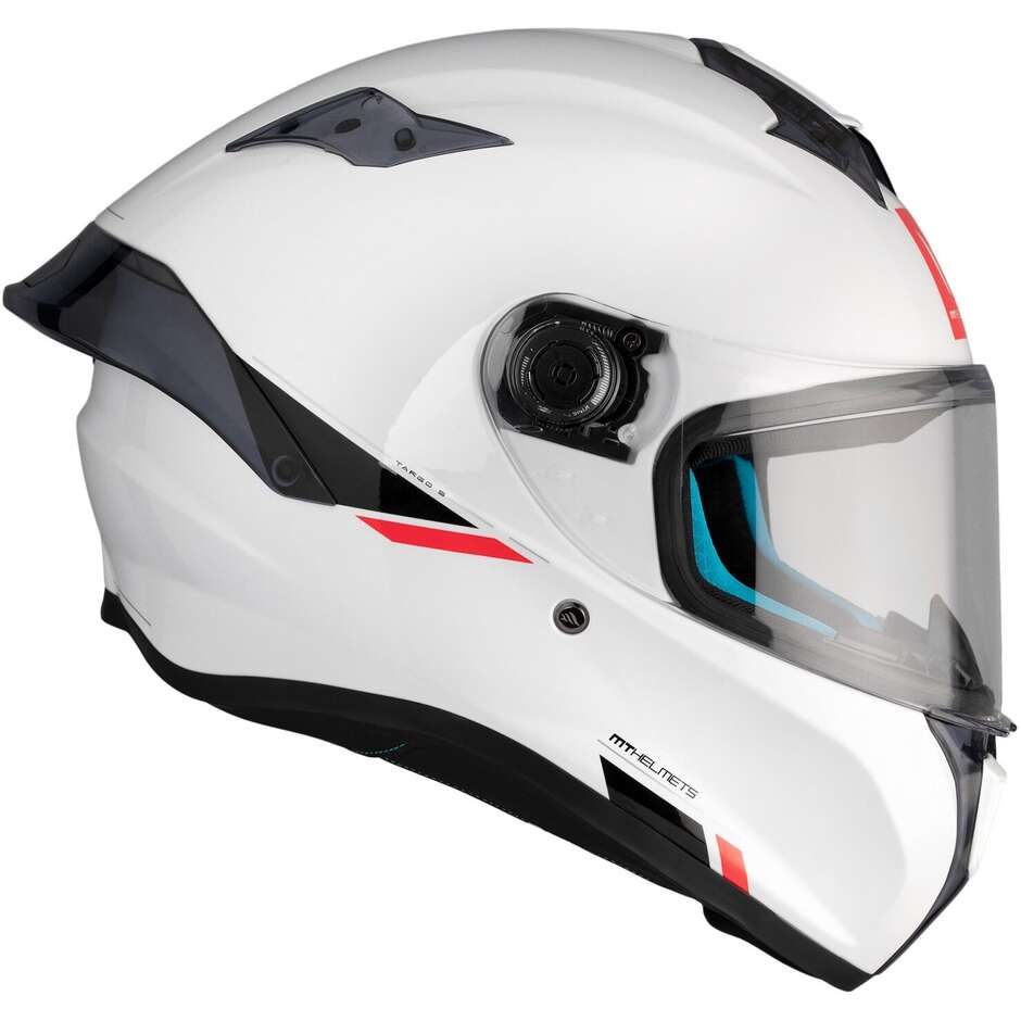 Mt Helmets TARGO S SOLID A0 Integralhelm Motorradhelm Perlglanz Weiß