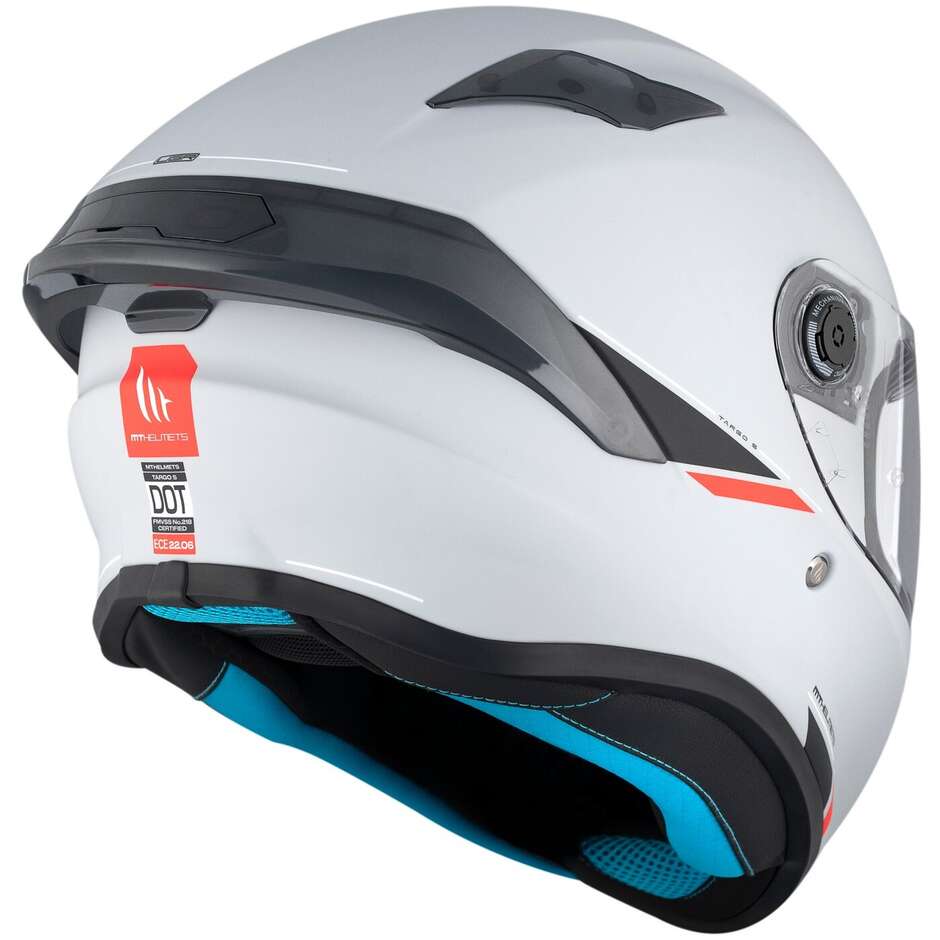 Mt Helmets TARGO S SOLID A12 Integralhelm für Motorradfahrer, glänzend grau