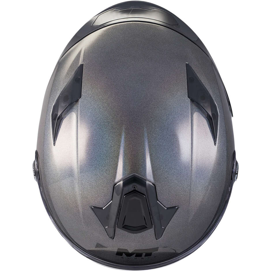 MT Helmets TARGO S SPECIAL PURE T2 Integralhelm, Glänzend Grau