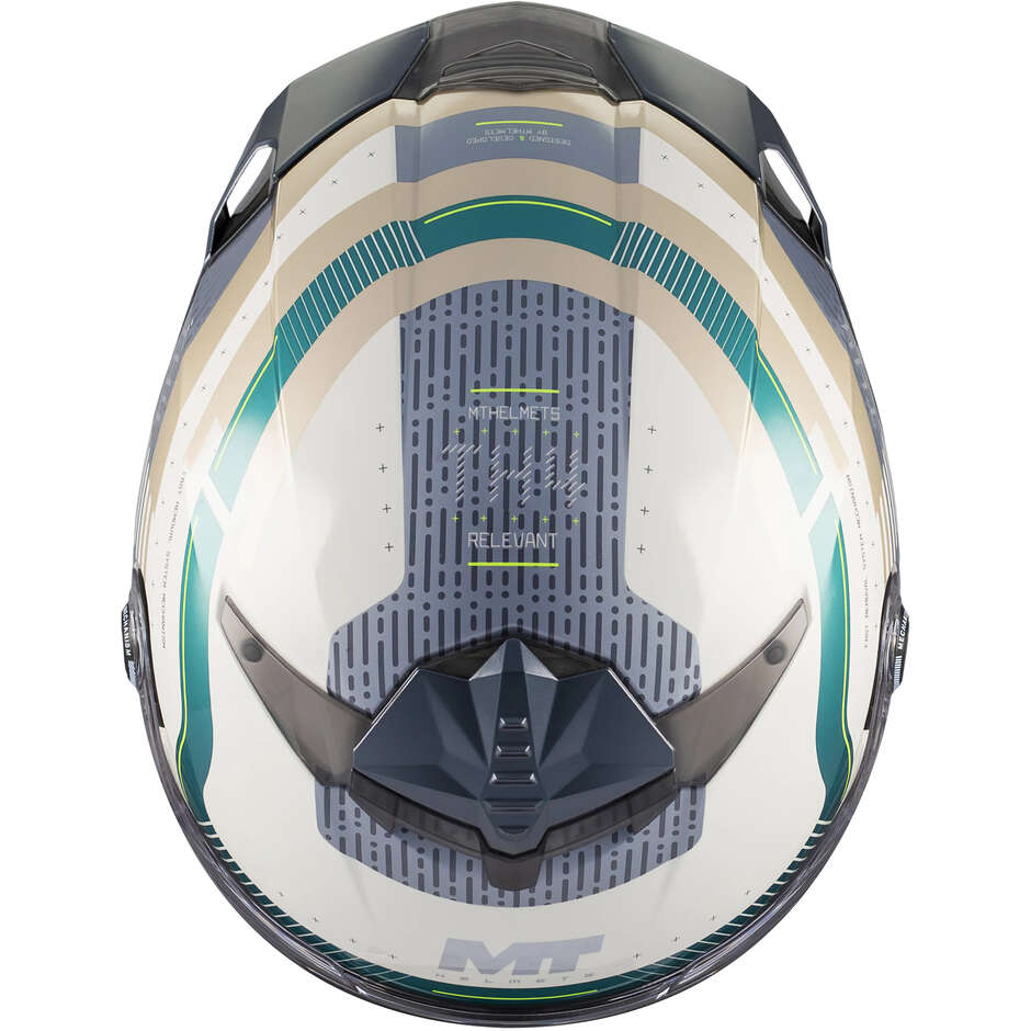MT Helmets THUNDER 4 R SV RELEVANT C6 Integralhelm, mehrfarbig, glänzend grün