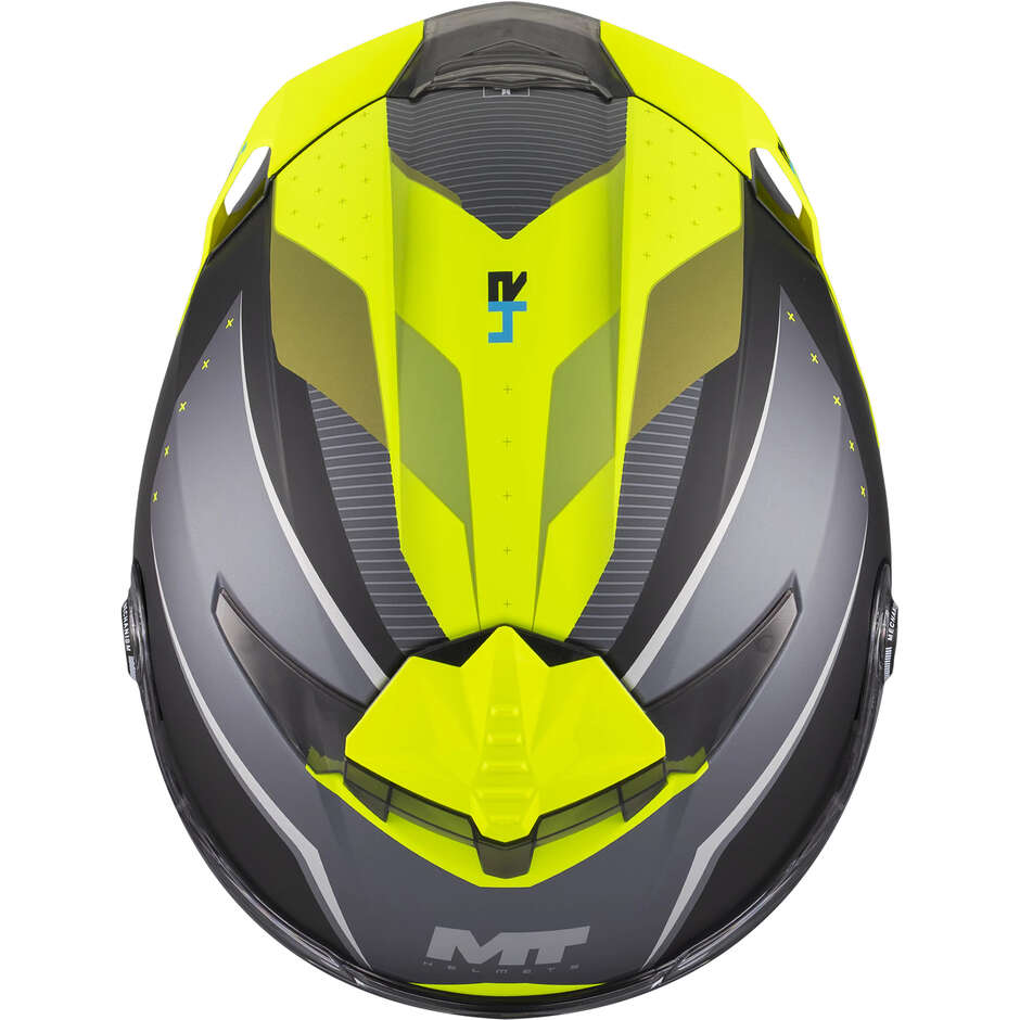 MT Helmets THUNDER 4 R SV WIND TUNNEL B3 Integralhelm Schwarz Gelb Matt
