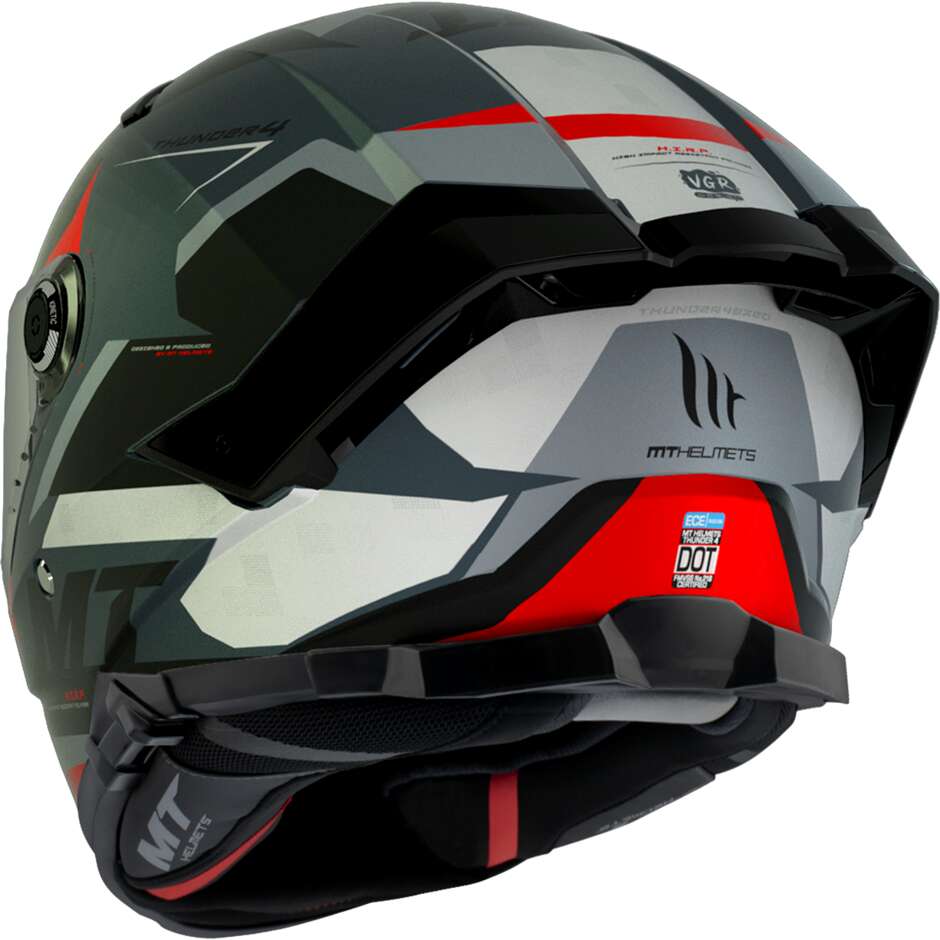 Mt Helmets THUNDER 4 SV EXEO B5 Mattroter Integral-Motorradhelm
