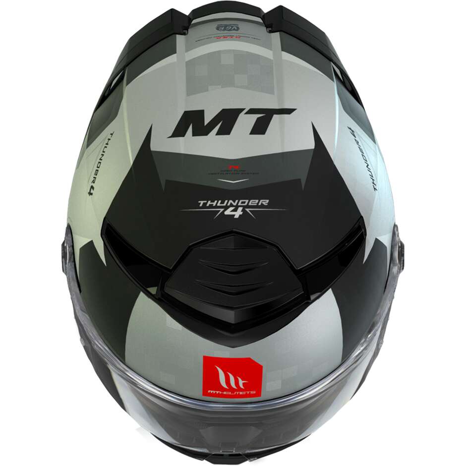 Mt Helmets THUNDER 4 SV EXEO C2 Integral-Motorradhelm, glänzendes Grau