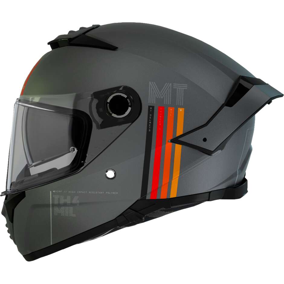 Mt Helmets THUNDER 4 SV MIL C2 Integral-Motorradhelm Mattgrau