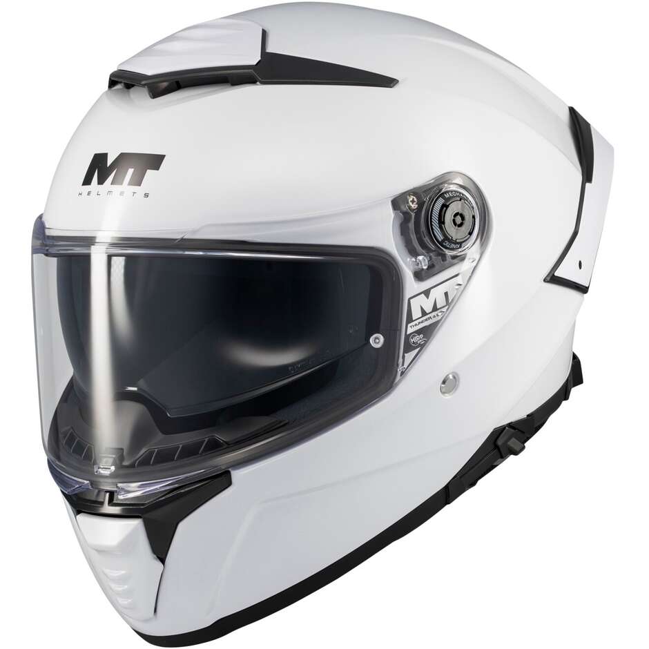 Mt Helmets THUNDER 4 SV PURE A0 Full Face Motorcycle Helmet Gloss White