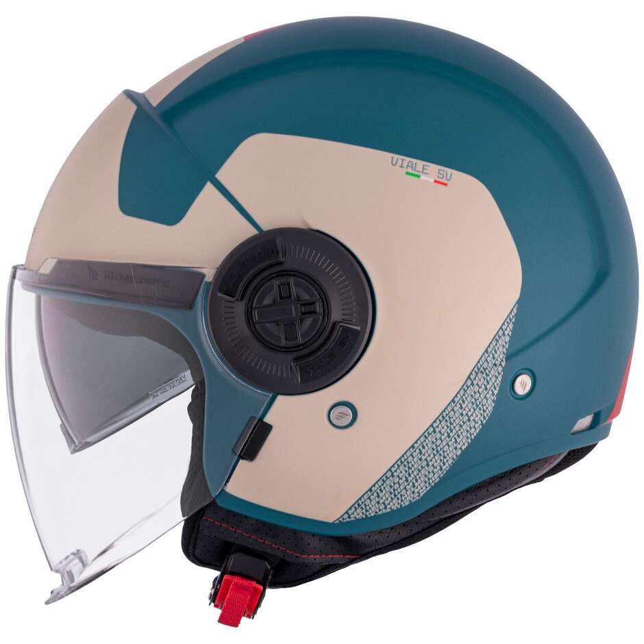 Mt Helmets VIALE SV S BETA E7 Matt Blue Motorcycle Jet Helmet