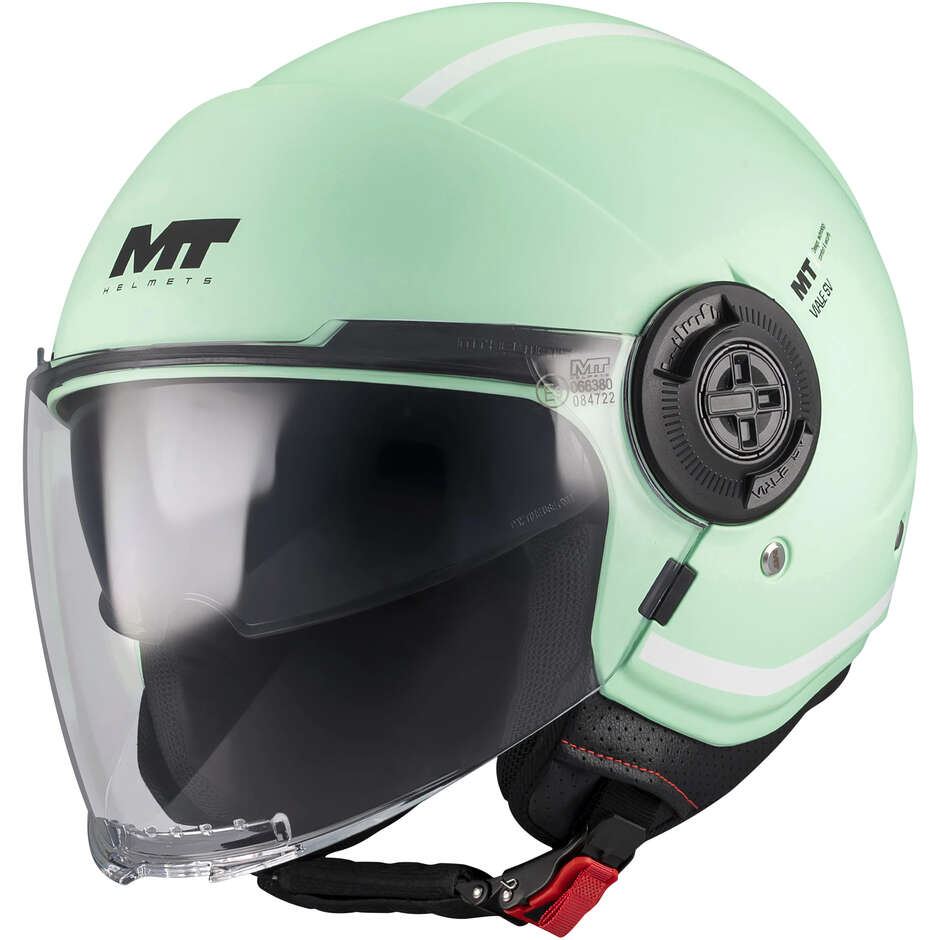 Mt Helmets VIALE SV S TASTY C6 Jet Motorcycle Helmet, Matte Green