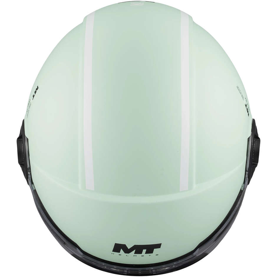 Mt Helmets VIALE SV S TASTY C6 Jet Motorcycle Helmet, Matte Green
