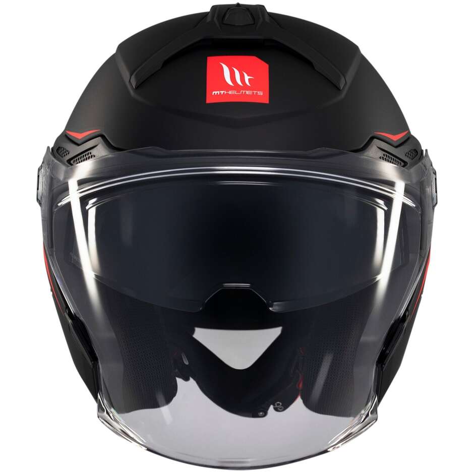 MT Helmetss COSMO SV SOLID A1 Matt Black Motorcycle Jet Helmet