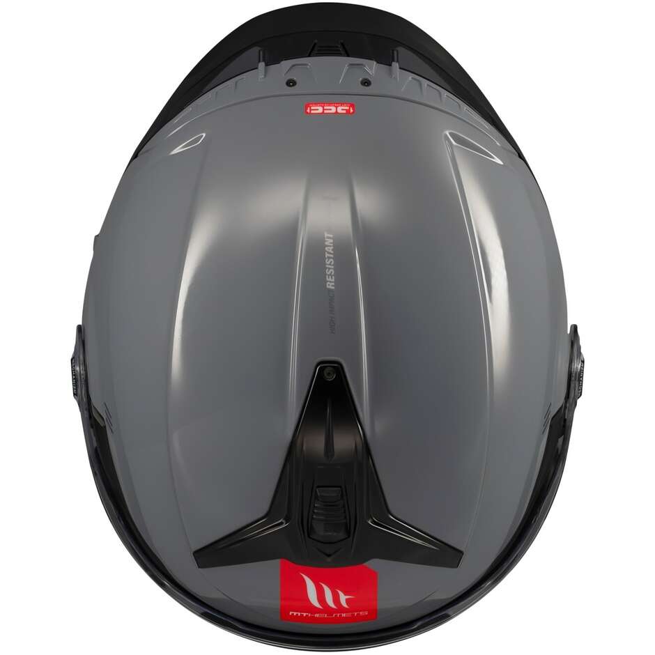 MT Helmetss COSMO SV SOLID A2 Glossy Gray Motorcycle Jet Helmet