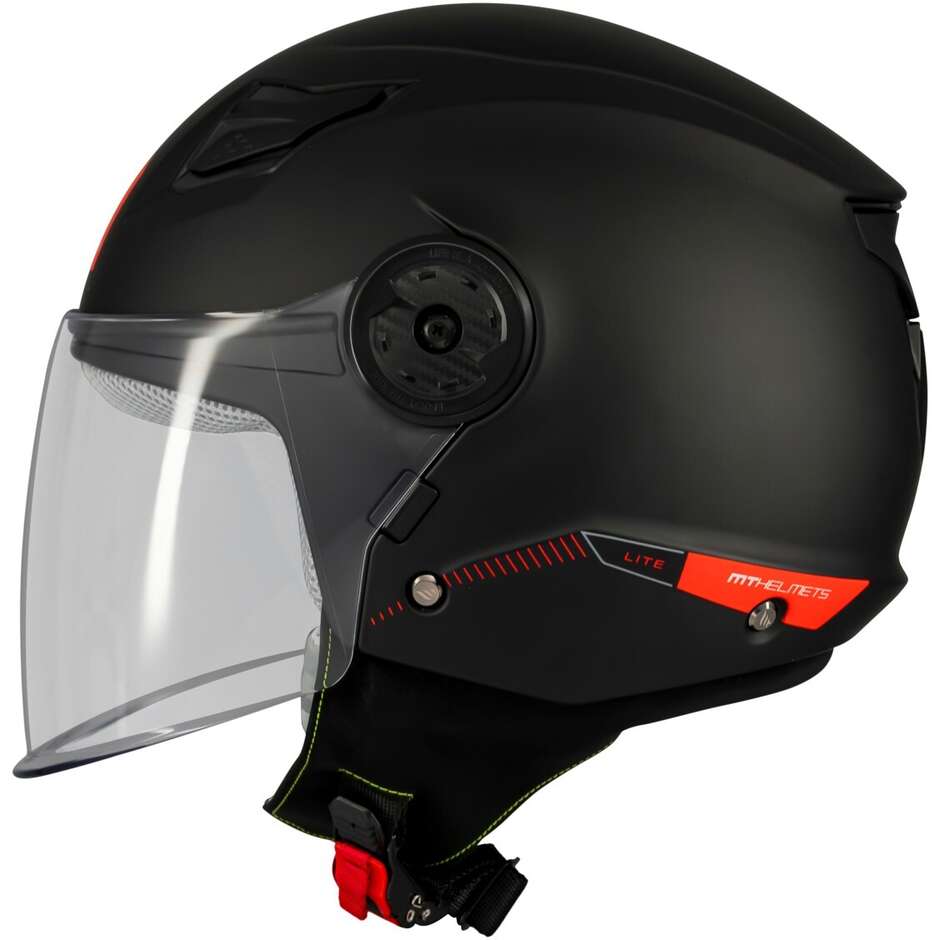 Mt Helmetss YOUTH LITE SOLID A1 Matt Black Jet Motorcycle Helmet for Kids