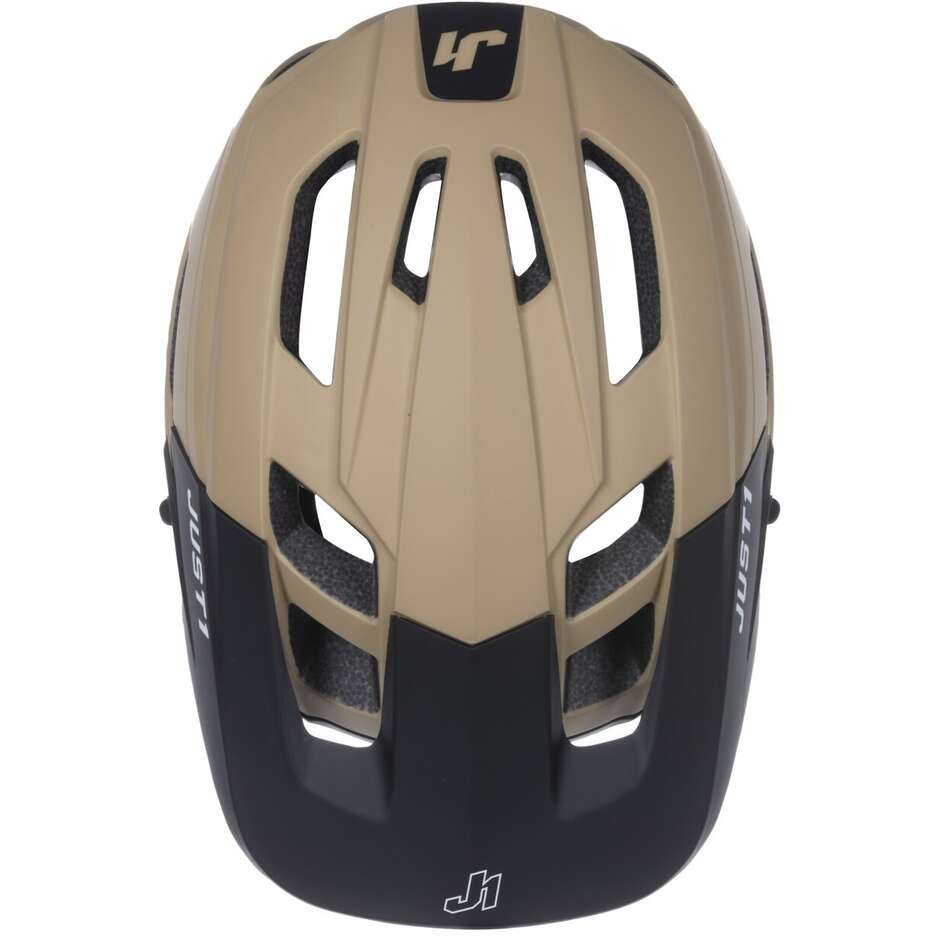 MTB Bicycle Helmet eBike Just1 Air Lite Solid Sand Matt Black