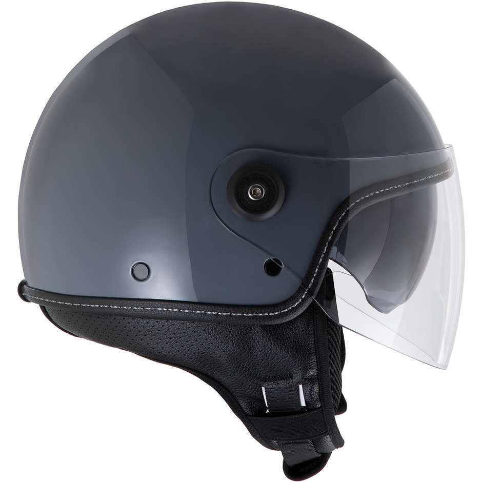 Mto Demi-Jet Tucano Urbano Helmet EL'METTIN 1210 Glossy Iron Gray