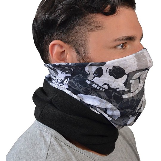 Multipurpose Collar Technical Motorbike and Scooter Tj Marvin A017 Duo Skull