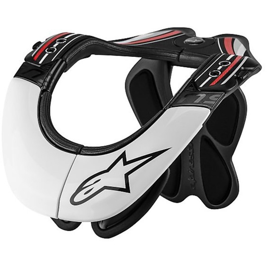 Neck Support BNS Alpinestars Moto Cross Enduro Pro 2015 Schwarz Weiß Rot