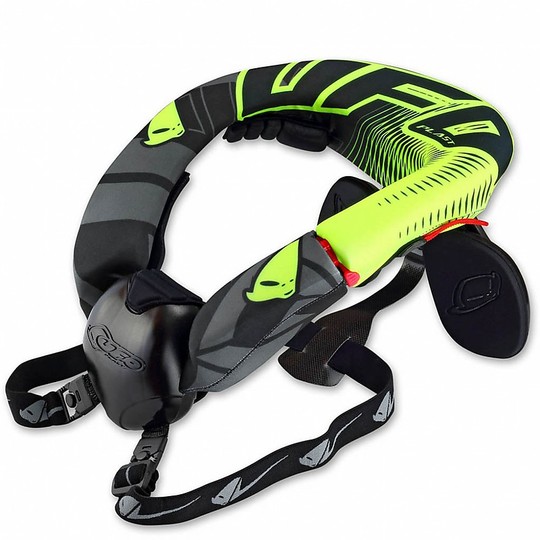 Neck Support Moto Cross NSS Neck Support System Ufo Plast Neon Yellow