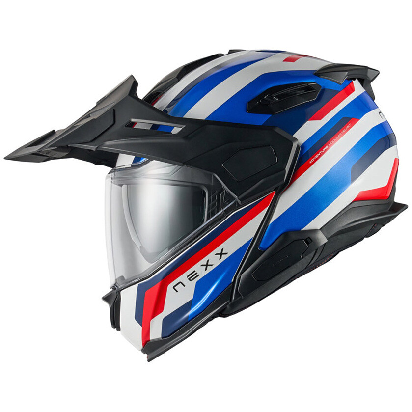 Nexx X.Lifecountry Westbound Blau Rot Modularer Motorradhelm